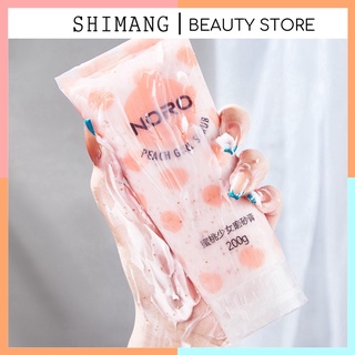 Kem tẩy da chết body đào Noro 200g dạng tuýp nội địa trung Peach Clear Body Scrub NTTBC3