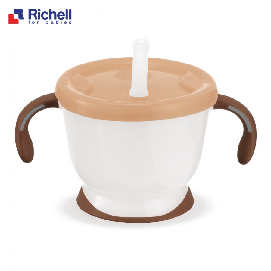 [Chính hãng] Cốc tập uống 3 giai đoạn Richell phiên bản giới hạn 2022 Hồng anh đào, Nâu trái đất, Xanh đại dương