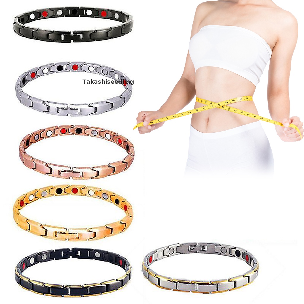 (Takashiseedling) Vòng Đeo Tay Đá Từ Tính Thoát Nước Giảm Cân Toàn Thân Giảm Cân Bán Chạy