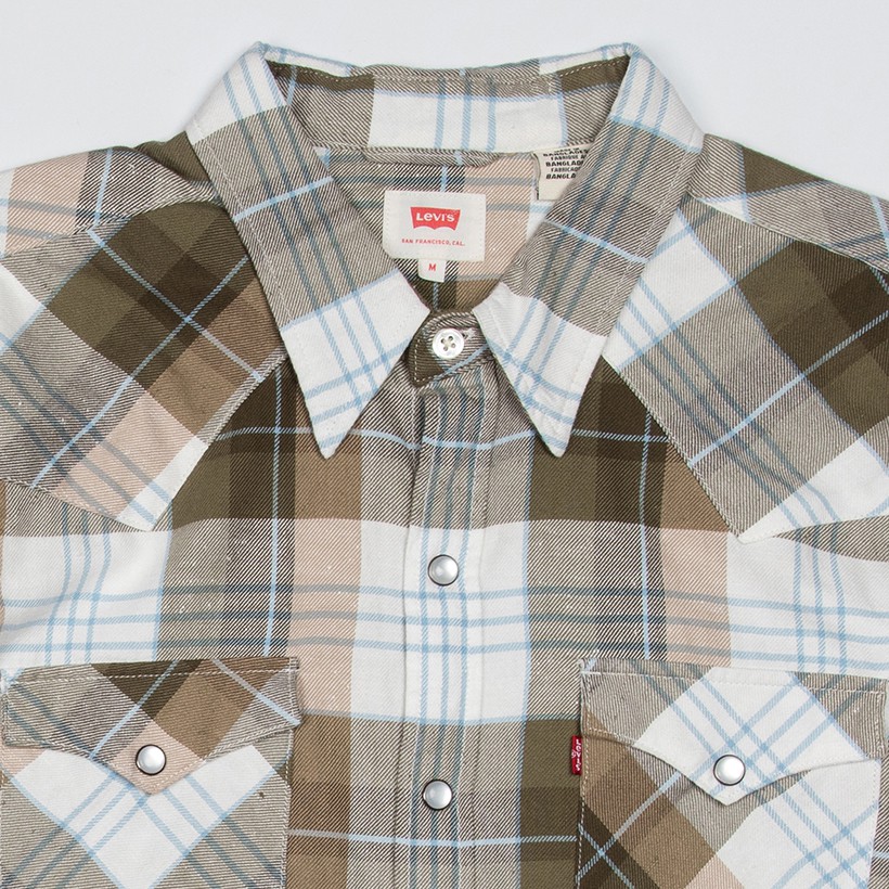 Ao Sơ Mi Nam Tay Dai Levi S Slim 0231 Shemp Olive Night Shopee Việt Nam