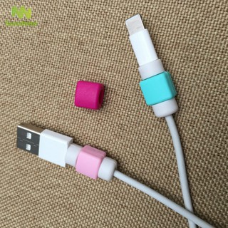 Set 10 Nút Bảo Vệ Đầu Dây Cáp Sạc Usb Cho Iphone 6/7/plus Ipad