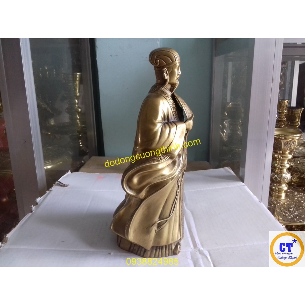 Gia Cát lượng bằng đồng 28cm