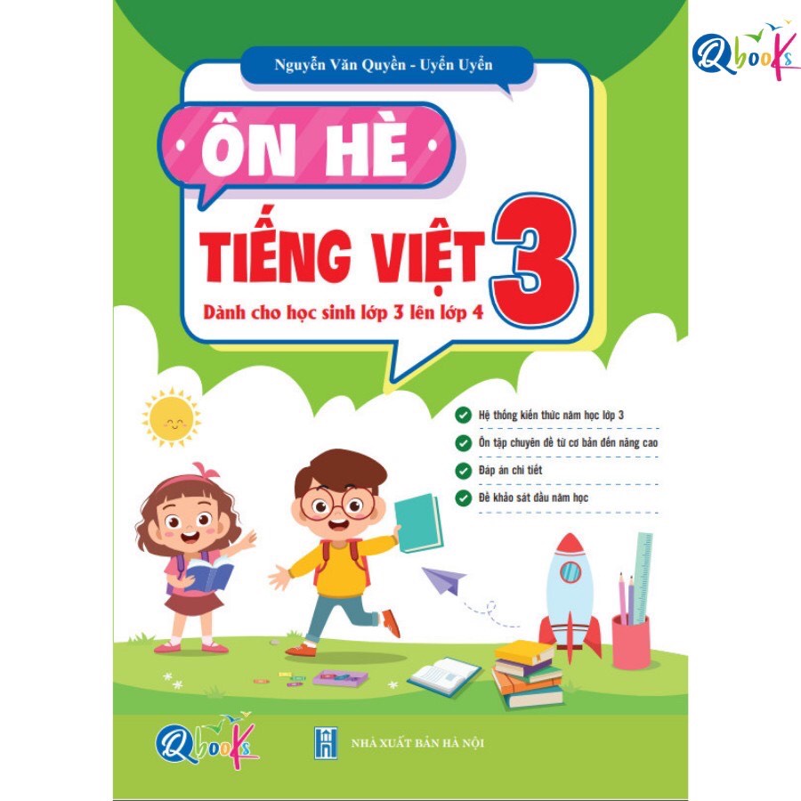 Sách Ôn hè Tiếng Việt 3 Dành cho học sinh lớp 3 lên lớp 4