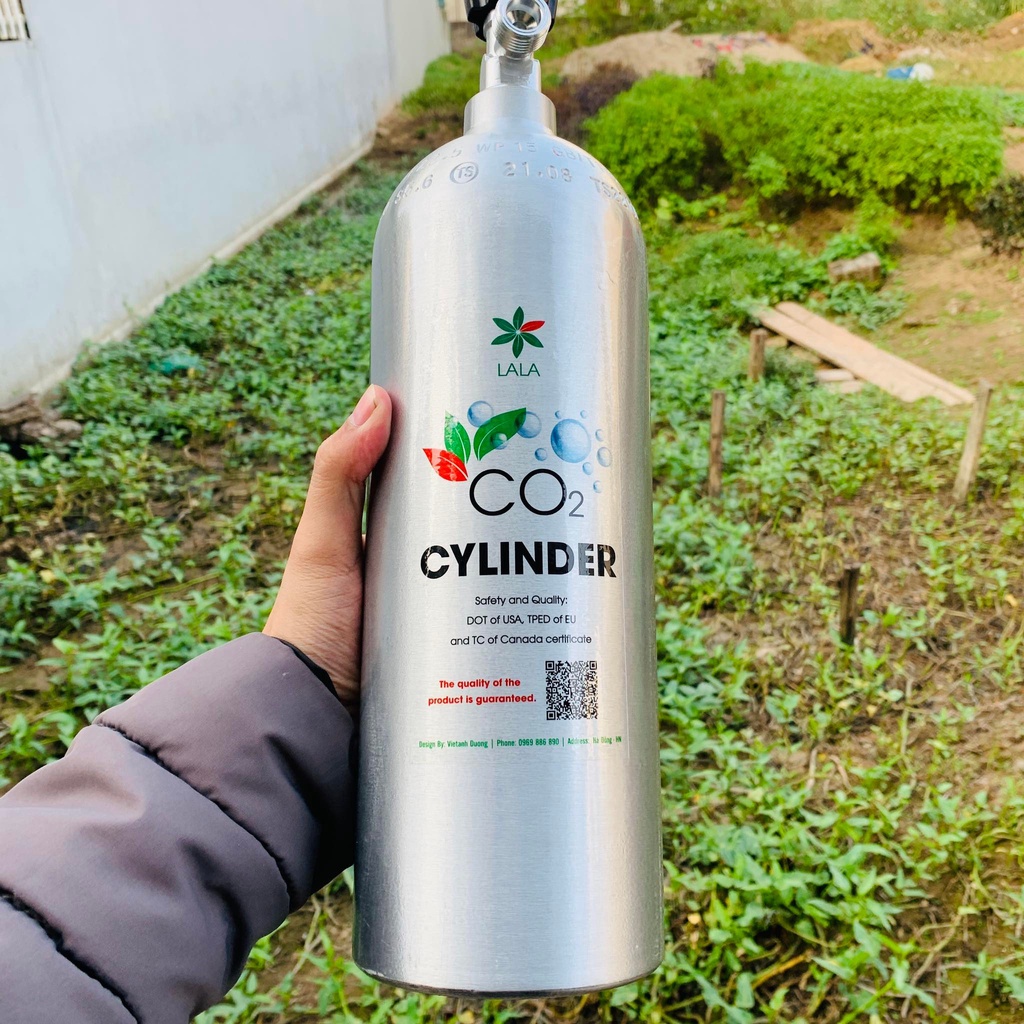 Bình CO2 nhôm 2 Lit Lala thủy sinh