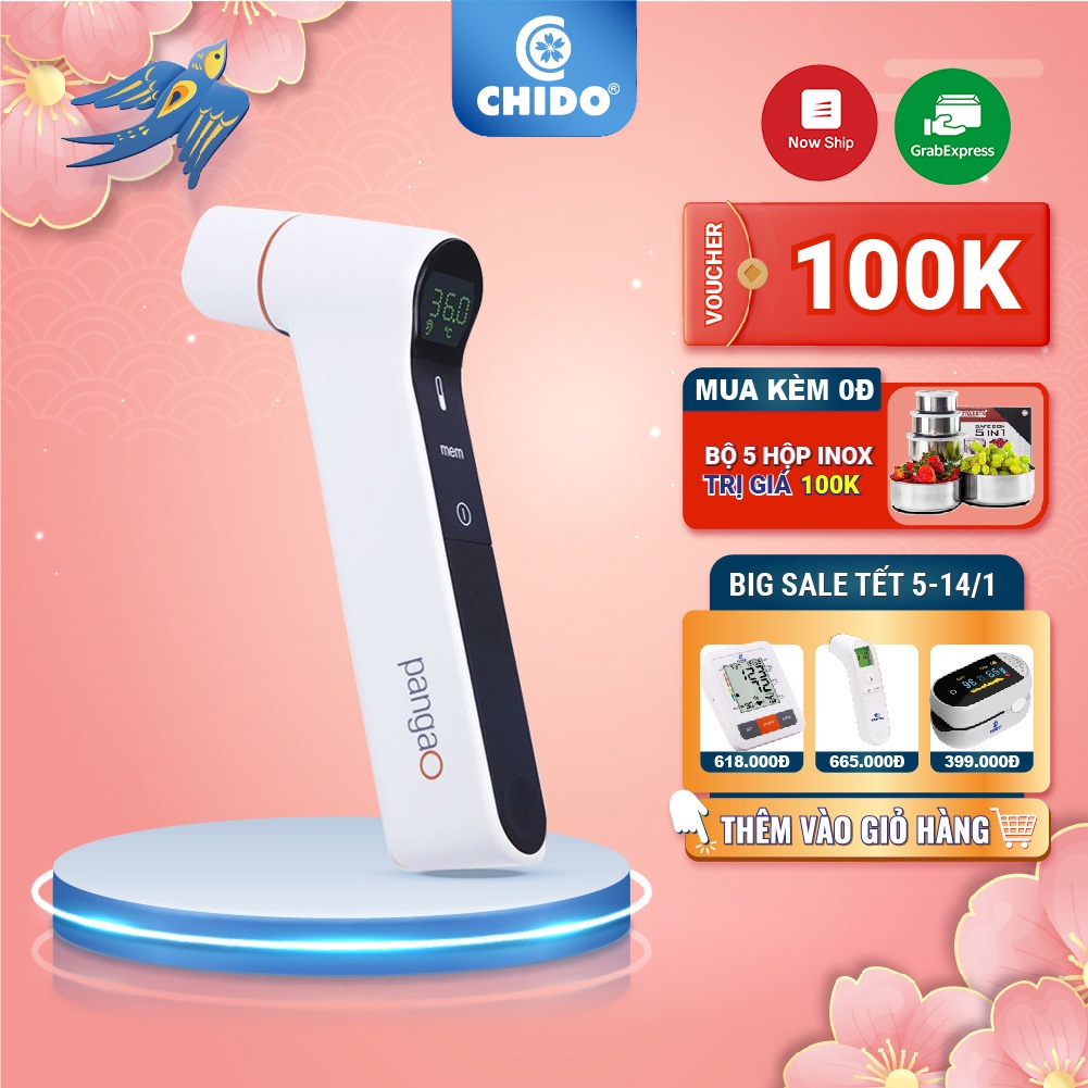 [Mã BMLTA50 giảm 50K đơn 150K] [MUA 1 TẶNG 1] Nhiệt Kế Điện Tử Hồng Ngoại CHÍNH HÃNG Chido phiên bản 2022