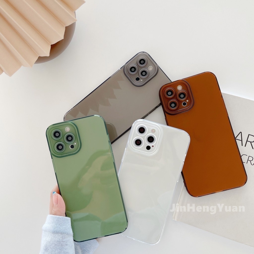 Ốp điện thoại silicon mềm màu trơn chống sốc thích hợp cho IPhone 13 12 11 PRO MAX 6 7 8 Plus SE 2020 XR X XS MAX