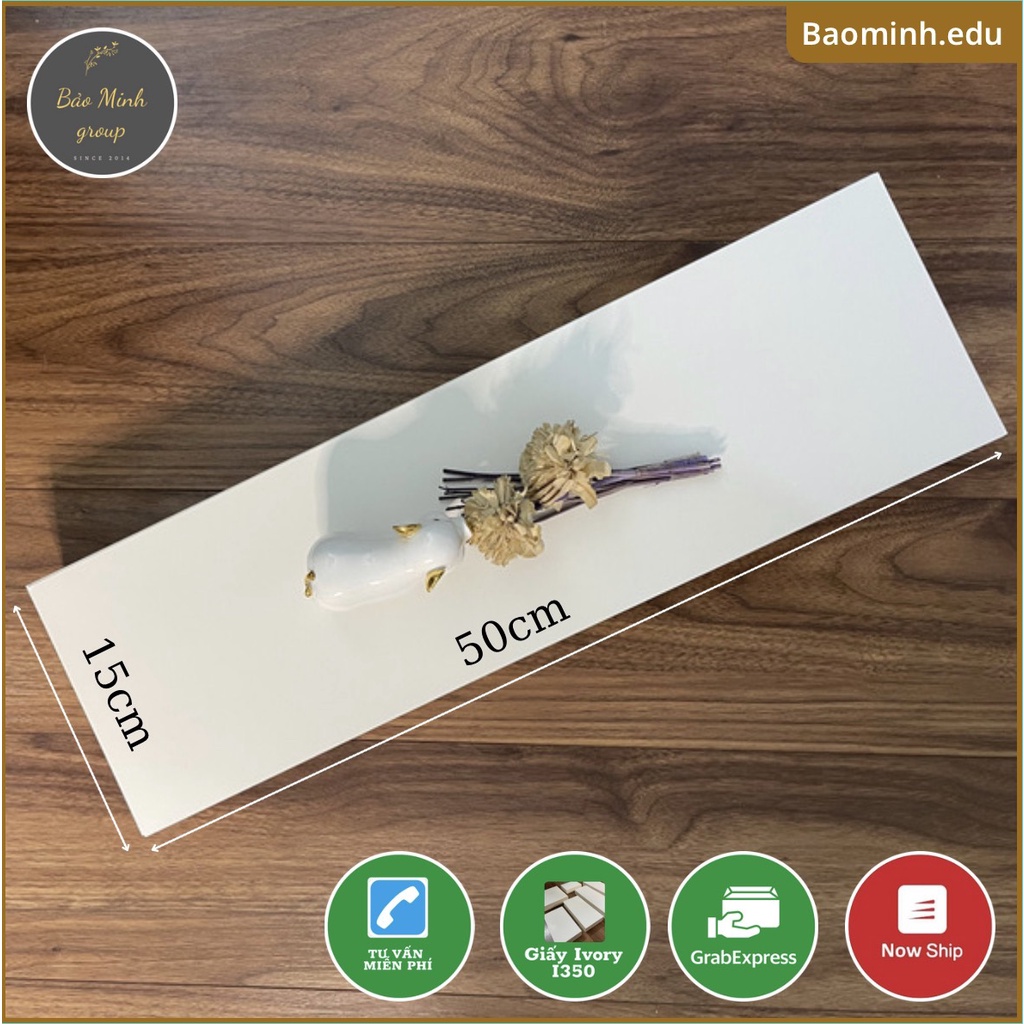 Flashcard  - 100 Thẻ trắng 15x50cm chuẩn giấy Ivory 350