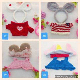 (Hàng sẵn)Quần áo vịt má hồng 30cm