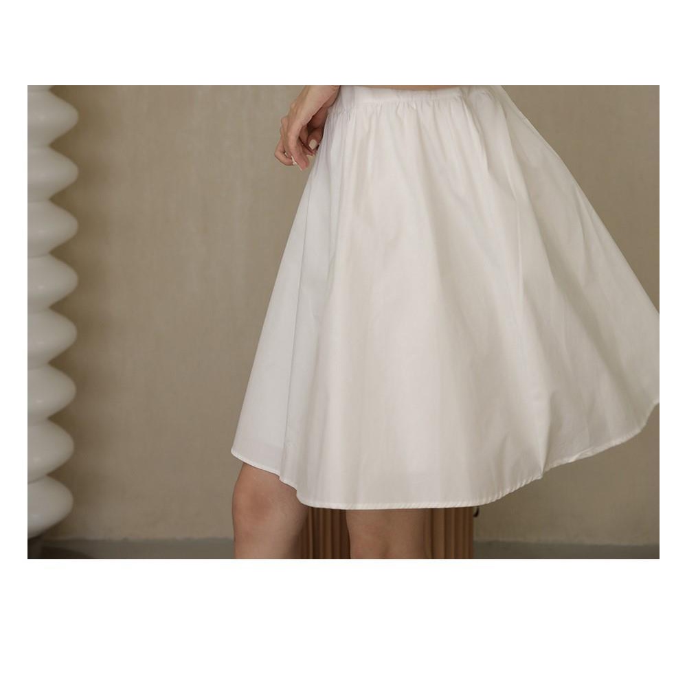 Đầm tay phồng ngắn cổ vuông dáng rộng thời trang kiểu Pháp thanh lịch cho dịp hè