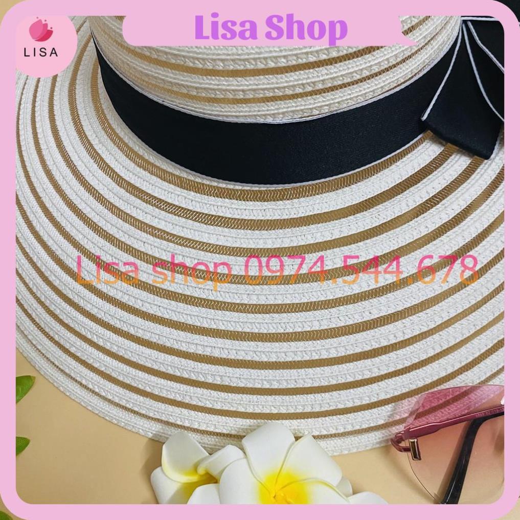 [FREESHIP- HÀNG CAO CẤP] Mũ Cói, Nón Cói Vành Rộng Đi Biển Form Chuẩn phối Nơ, che nắng tuyệt đối mẫu M5