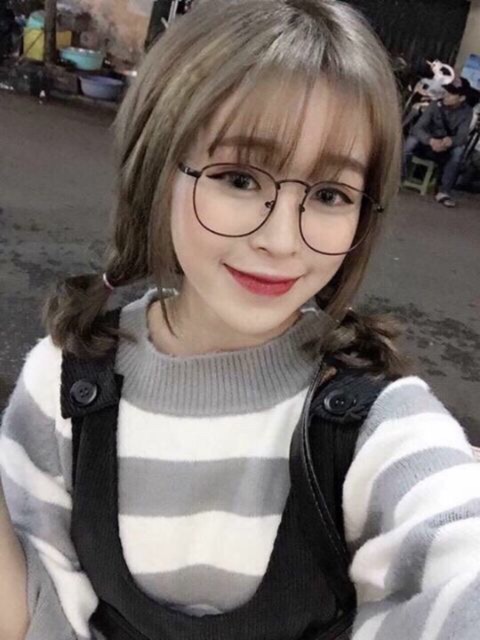 [Ảnh thật] Kính Gọng Bạc Nobita kính teen Ulzzang thời trang