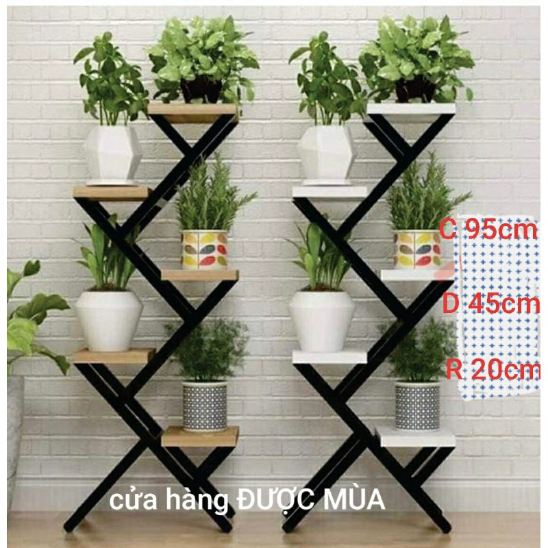 kệ trang trí chậu cây 5 tầng