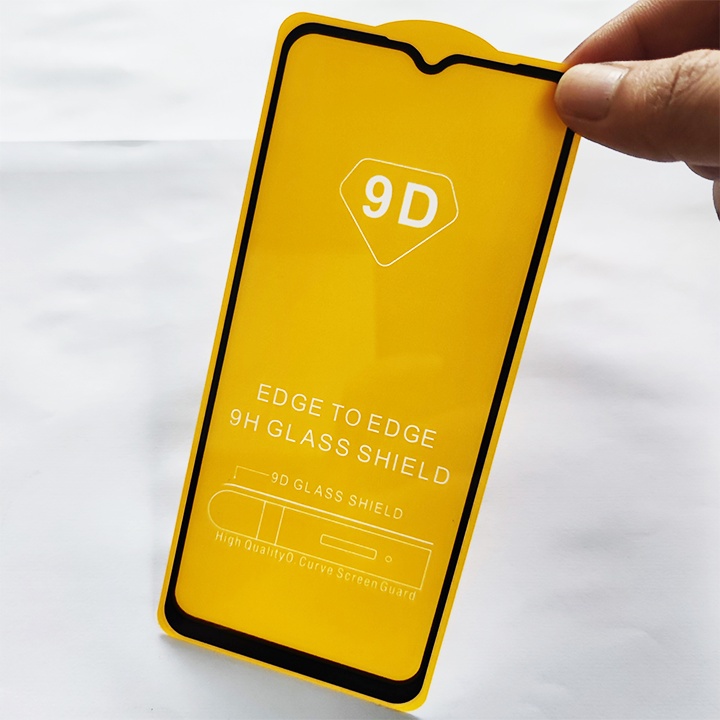 Kính Cường Lực Samsung Galaxy A12 9D Full Keo Full Màn - Miếng Dán Màn HÌnh Cao Cấp - Viền Đen