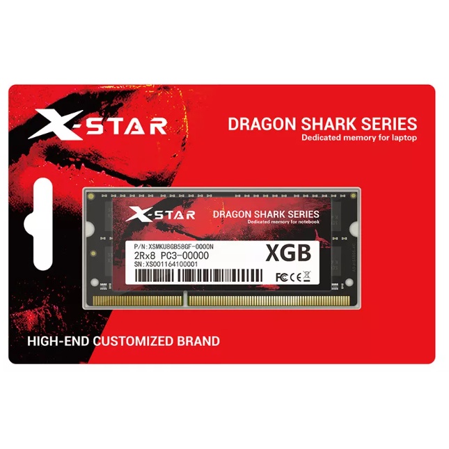 Ram Laptop DDR3L XSTAR 4GB/ 8GB bus 1600 bảo hành chính hãng 36 tháng