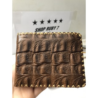 VÍ DA THẬT ♥️FREESHIP♥️ 100% VÂN CÁ SẤU (HÌNH THẬT)