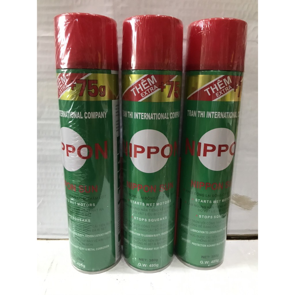 Bình xịt chất bôi trơn đa dụng Nippon Sun Nhập khẩu Japan