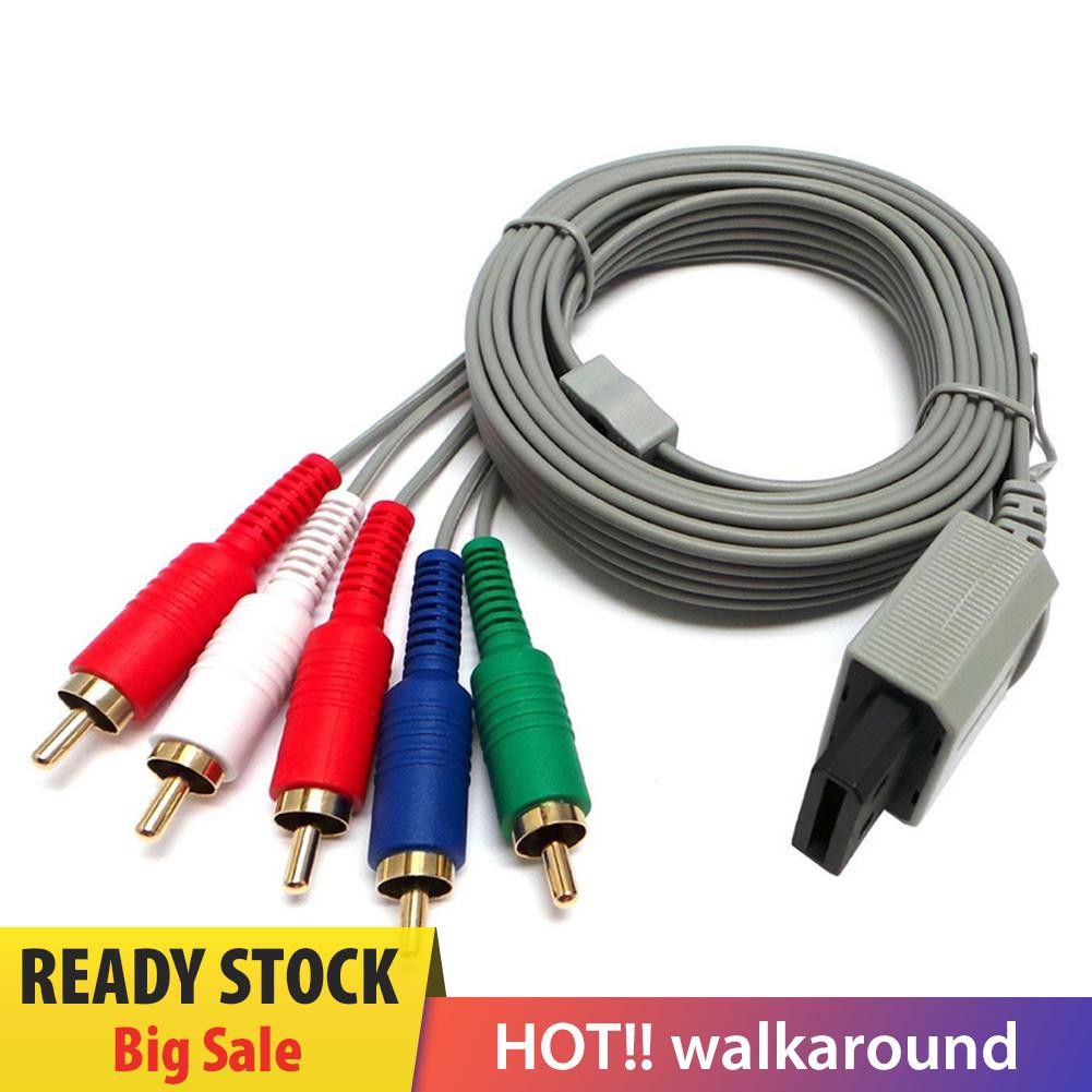 Dây cáp âm thanh 1080 P Hdtv Av 5rca Nintendo Wii