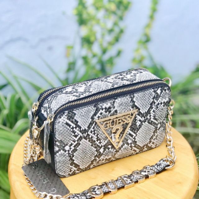 🍃 RẺ VÔ ĐỊCH🍃👑TÚI GUESS SNAKE CROSSBODY 👑