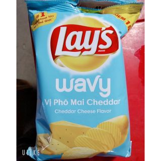 Bánh Lay's wavy vị phô mai cheddar gói 56g