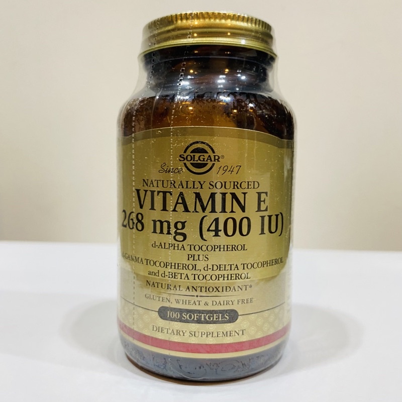 Vitamin E thiên nhiên SOLGAR 400 IU giảm nám ngừa nếp nhăn bổ trứng US