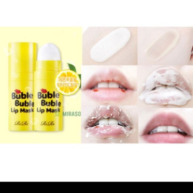 TẨY TẾ BÀO CHẾT MÔI-BUBBLE BUBBLE LIP MASK RIRE