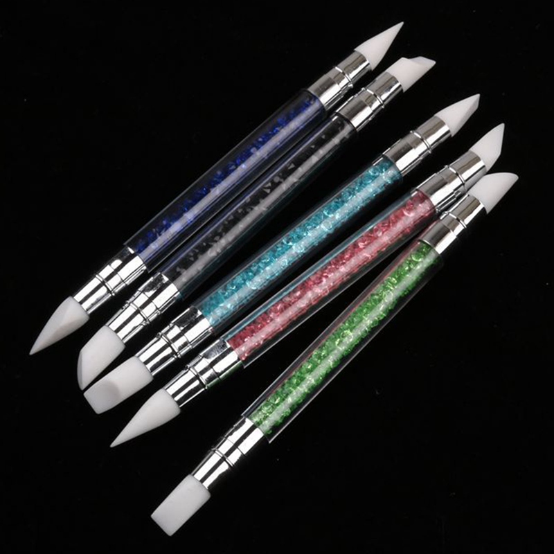 [Hàng mới về] Cọ vẽ trang trí móng đầu silicone 2 đầu