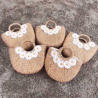 Giỏ lục bình bán nguyệt size lớn (size 30)