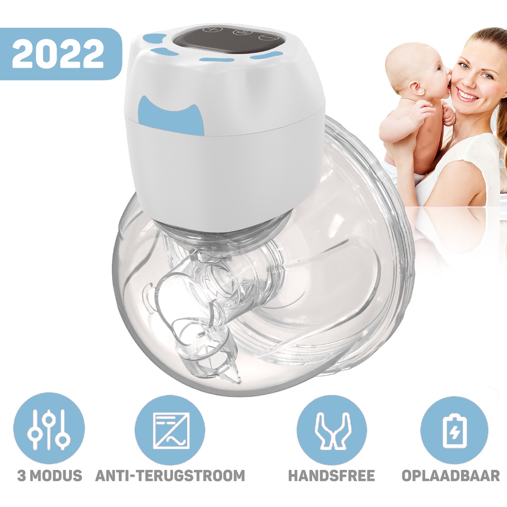 【Tại chỗ】 Máy hút sữa điện tử đeo tay mới 2022 tích hợp massage điều chỉnh 9 tốc độ rảnh để thúc đẩy quá trình tiết