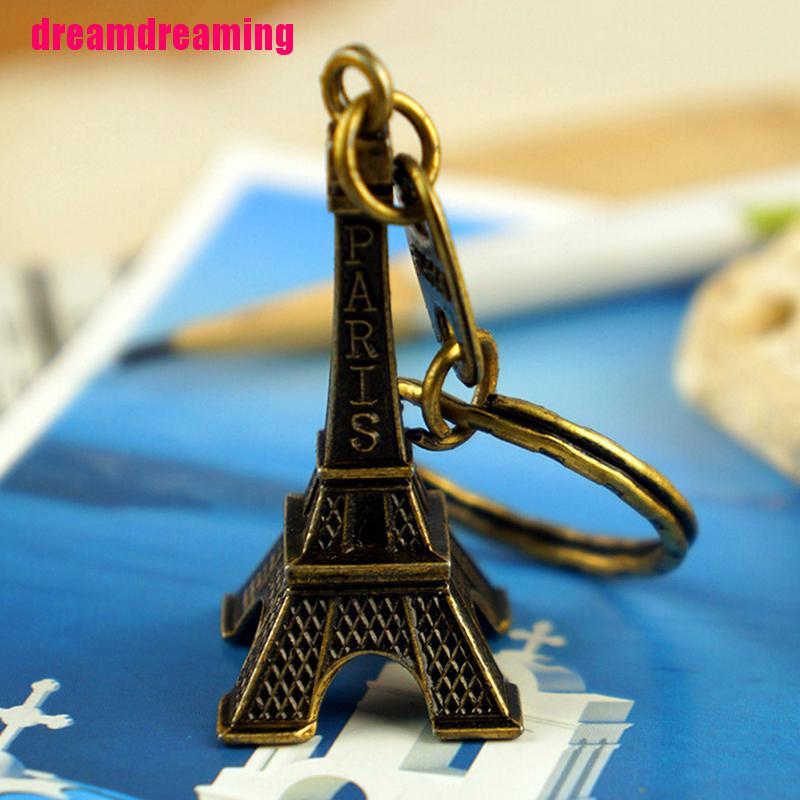 Móc Khóa Hình Tháp Eiffel Phong Cách Retro