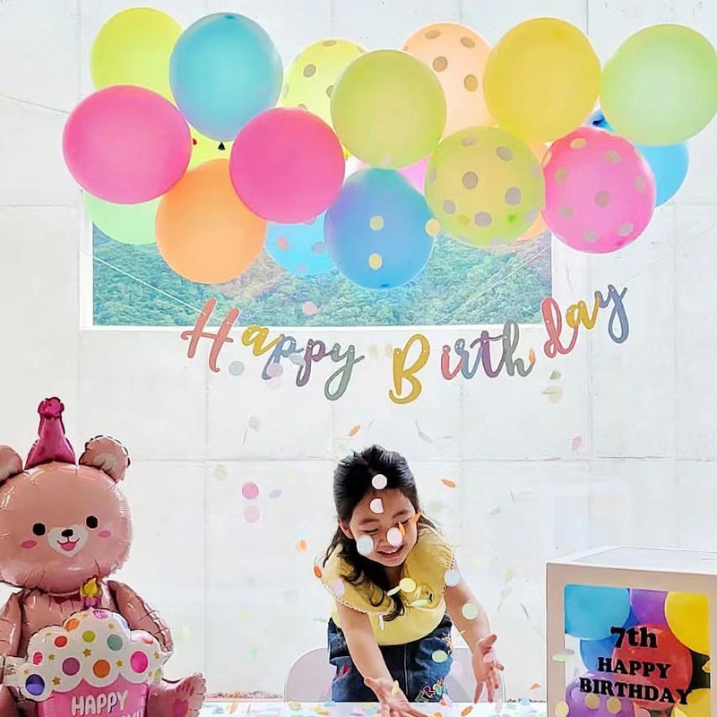 Dây Cờ Treo Tường Trang Trí Chữ Happy Birthday