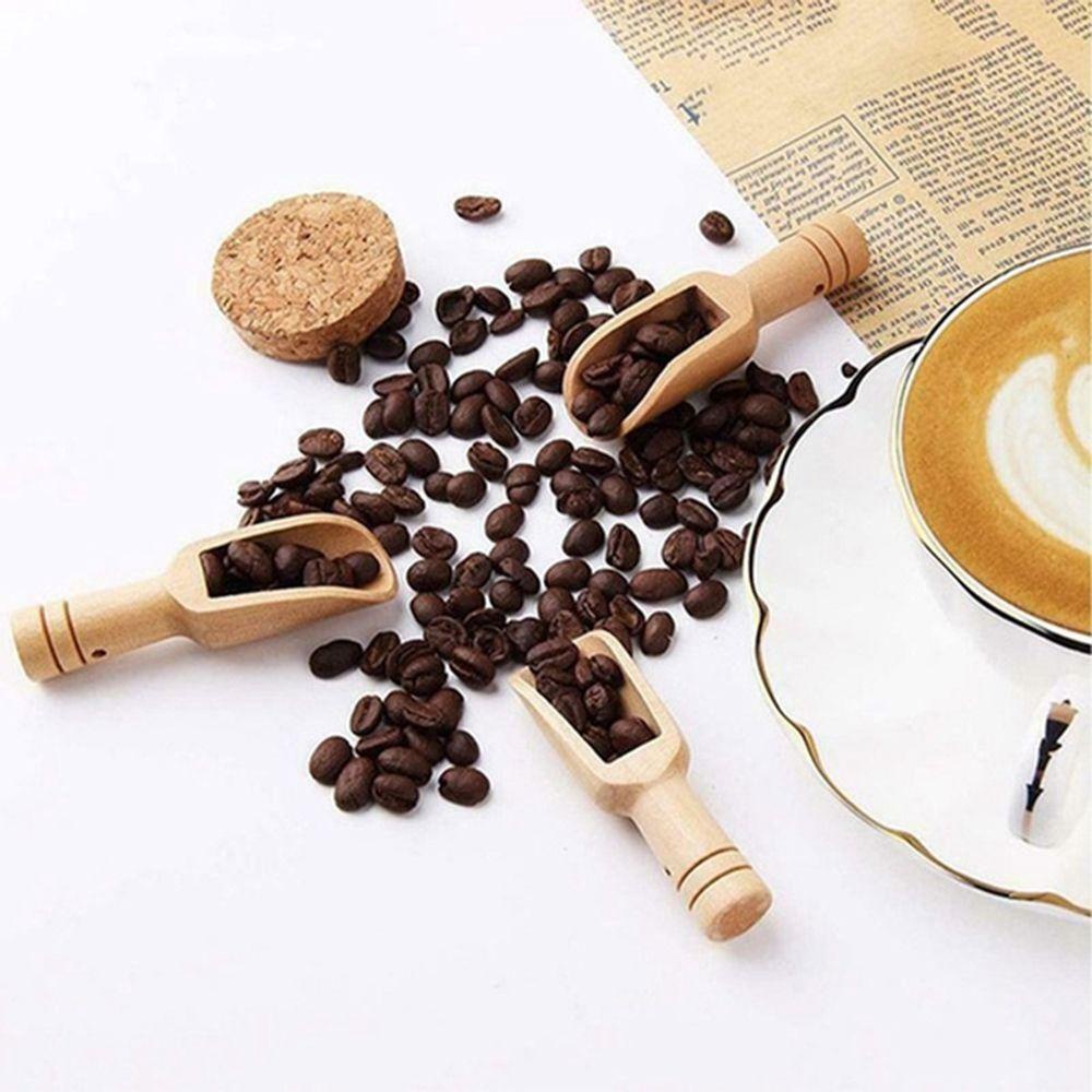Muỗng Múc Gia Vị Mini Tay Cầm Bằng Gỗ Tiện Dụng