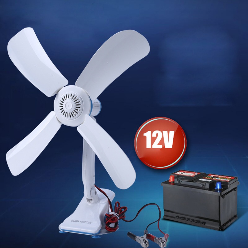 Quạt làm mát 12V 16.5'' kẹp trần xe hơi cho Van/SUV/RV