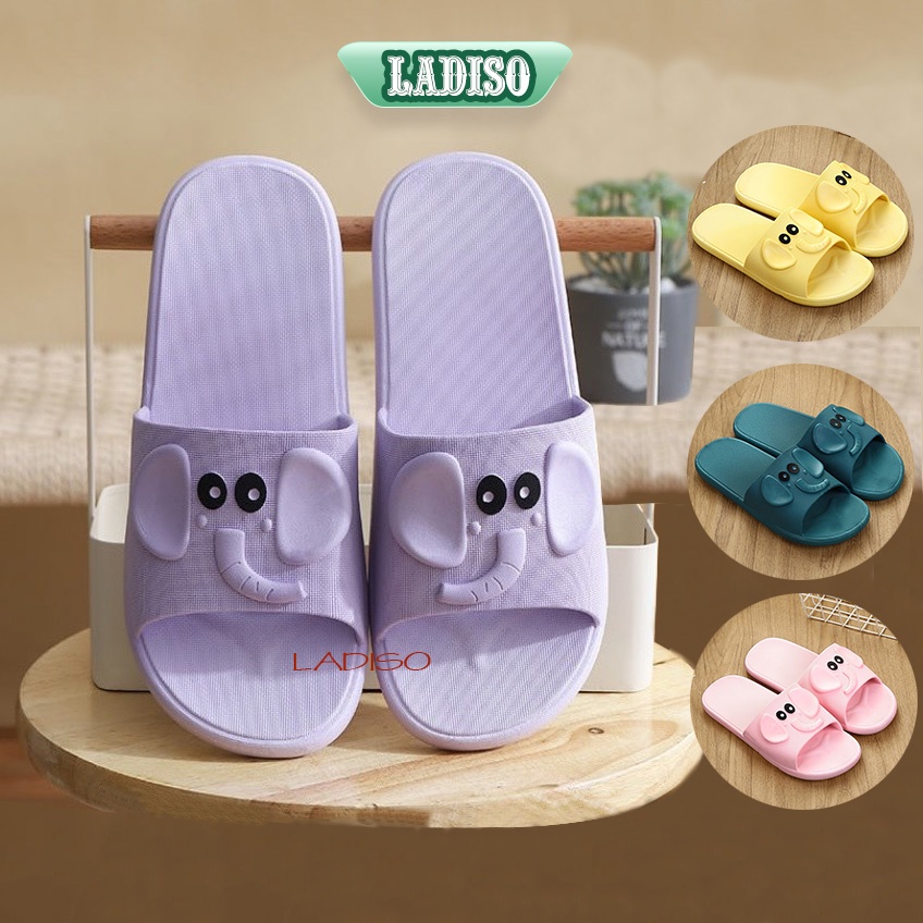 Dép quai ngang nữ LADISO siêu êm hình voi siêu dễ thương hàng QC chống trơn trượt - TT320