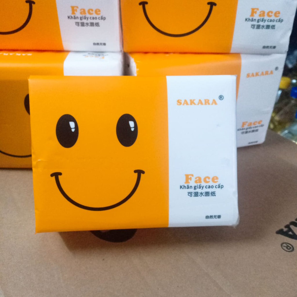 15 gói giấy ăn SAKARA nhập khẩu 4 lớp (nửa thùng)