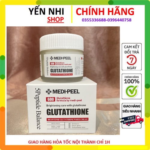 Kem Dưỡng Trắng Medi-Peel Bio-Intense Gluthione 600 White Ampoule 50g