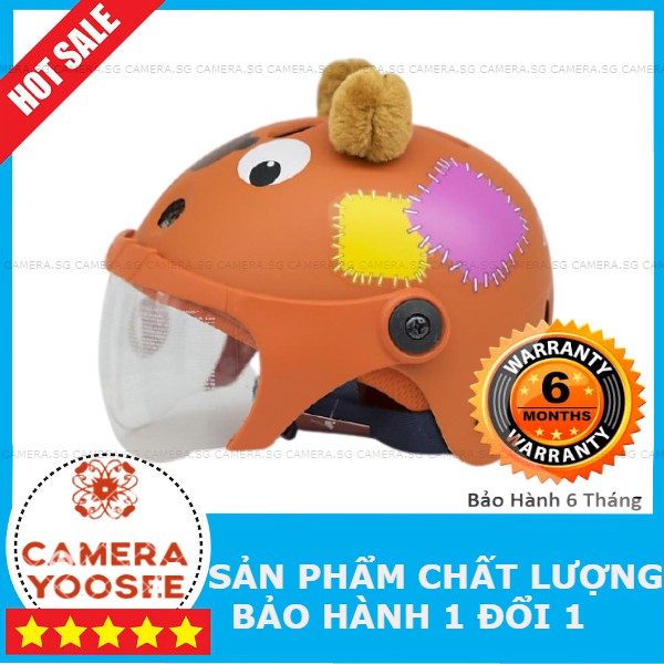 Nón bảo hiểm TRẺ EM hình gấu-Có kính-CHÍNH HÃNG THƯƠNG HIỆu X-PRO [ có size người lớn]