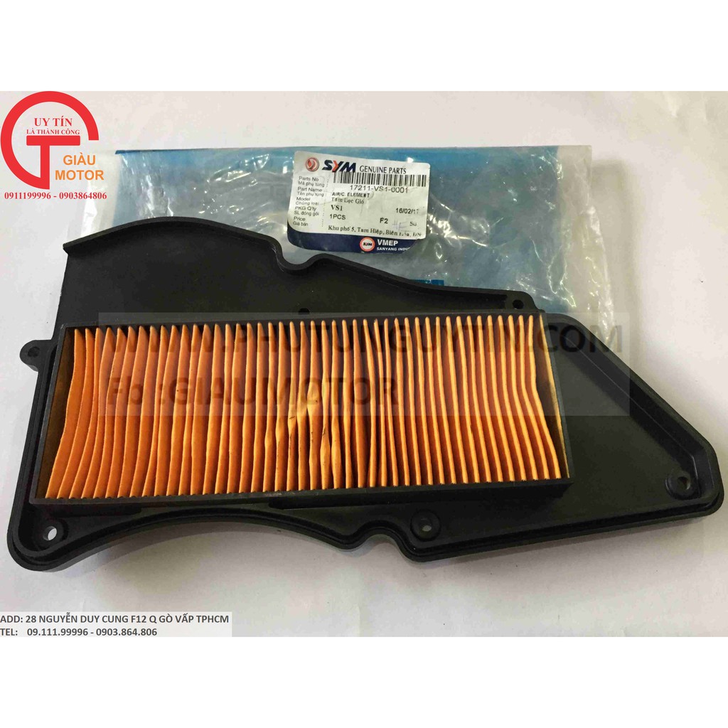LỌC GIÓ XE SHARK FI (HÃNG SYM)