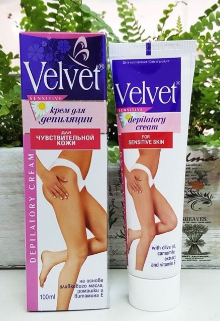 Kem Tẩy Lông Velvet Và Vitamin E Cho Da Nhạy Cảm 100ml