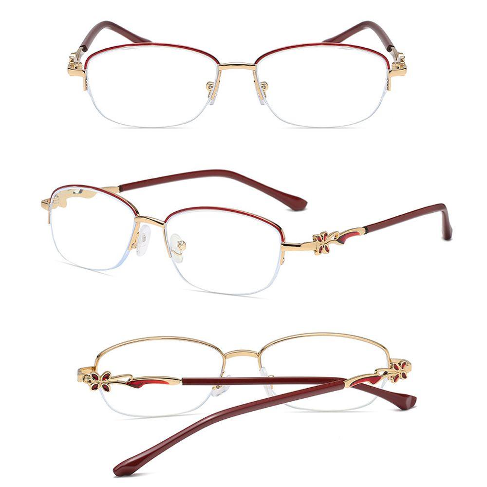 MIH Mắt Kính Đọc Sách Gọng Kim Loại Trong Suốt Chống Bức Xạ Ánh Sáng Xanh Sang Trọng