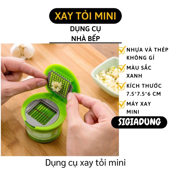 [SGD] Máy Xay Tỏi - Dụng Cụ Xay, Băm, Nghiền Hành, Tỏi, Ớt Bằng Tay Tiện Lợi 5876