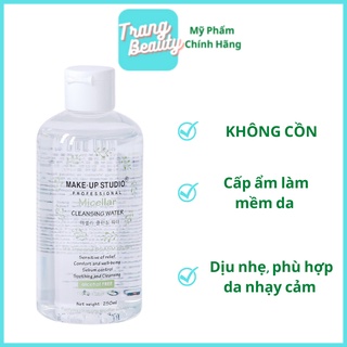 Nước Tẩy Trang chiết xuất Tinh Dầu Tràm không cồn MAKE-UP STUDIO Professional Micellar Cleansing Water - 250ml