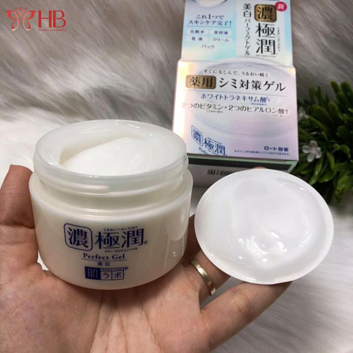 [Mẫu mới] Kem dưỡng trắng da, ngừa thâm nám Hada Labo Koi-Gokujyun Whitening Perfect Gel 100g