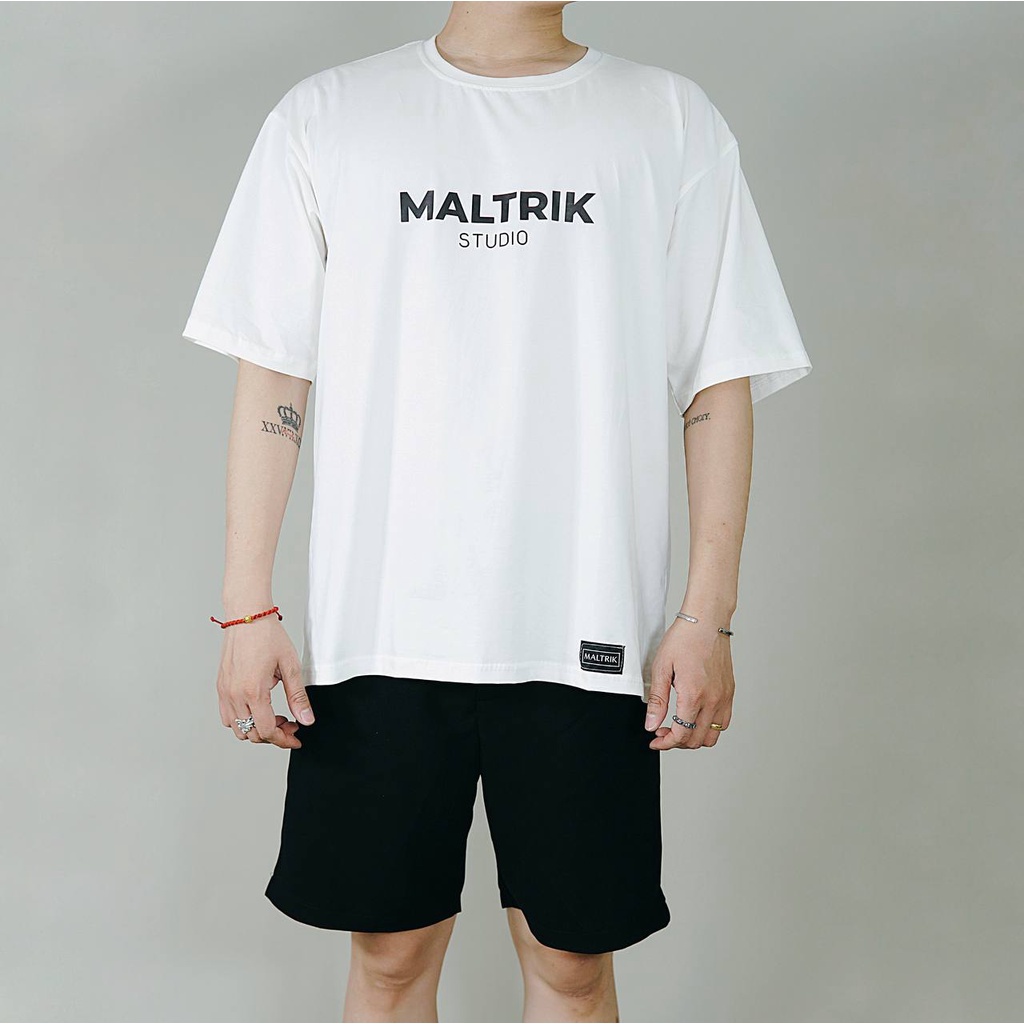 Áo phông nam nữ MALTRIK Studio form rộng unisex áo thun BIGSIZE basic chất cotton thoáng mát có size lớn đến 110kg