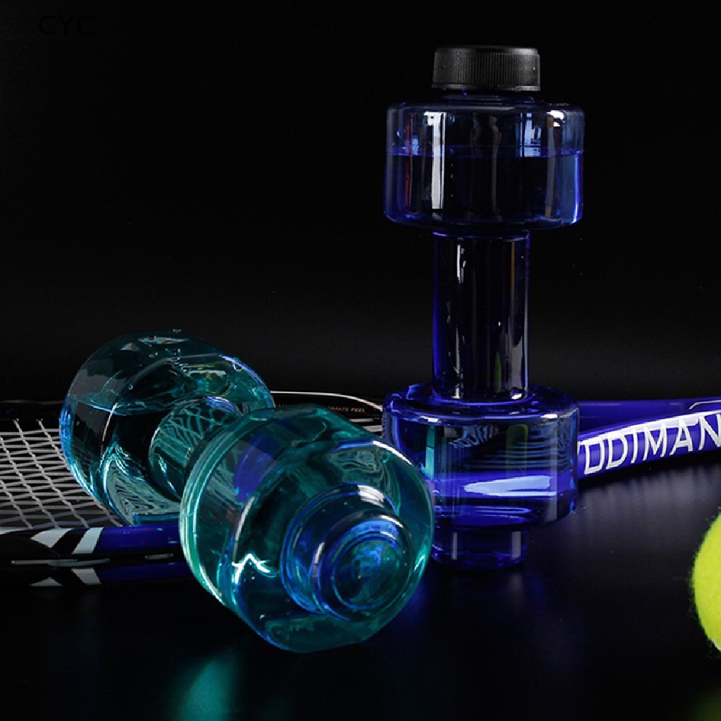 CYC Dumbbell Plastic Bottle 550ML Sports Water Bottles Portable Leakproof Dumbbell CY
