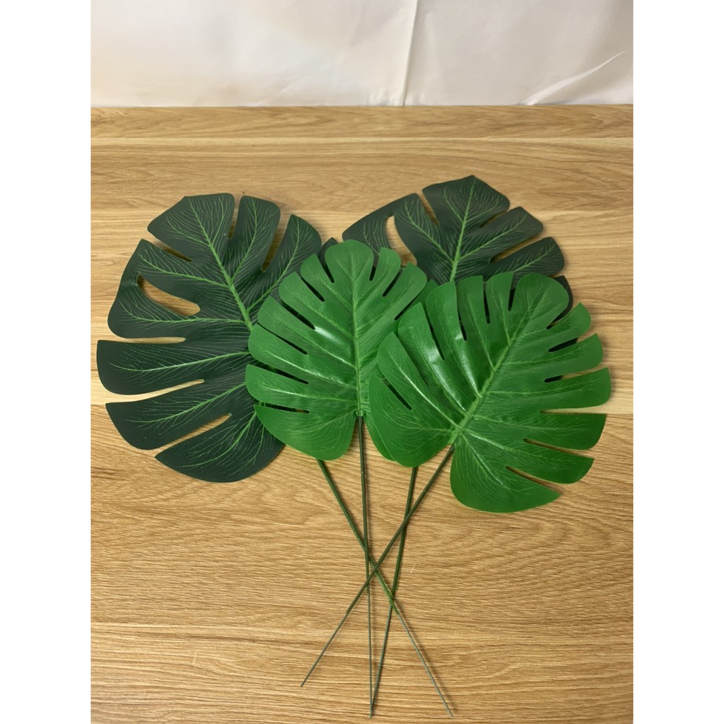 Lá Monstera nhân tạo trang trí, decor, phong cách Bắc Âu