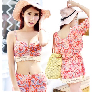 Có sẵn bộ đồ bơi bikini nữ 3 mảnh đi biển