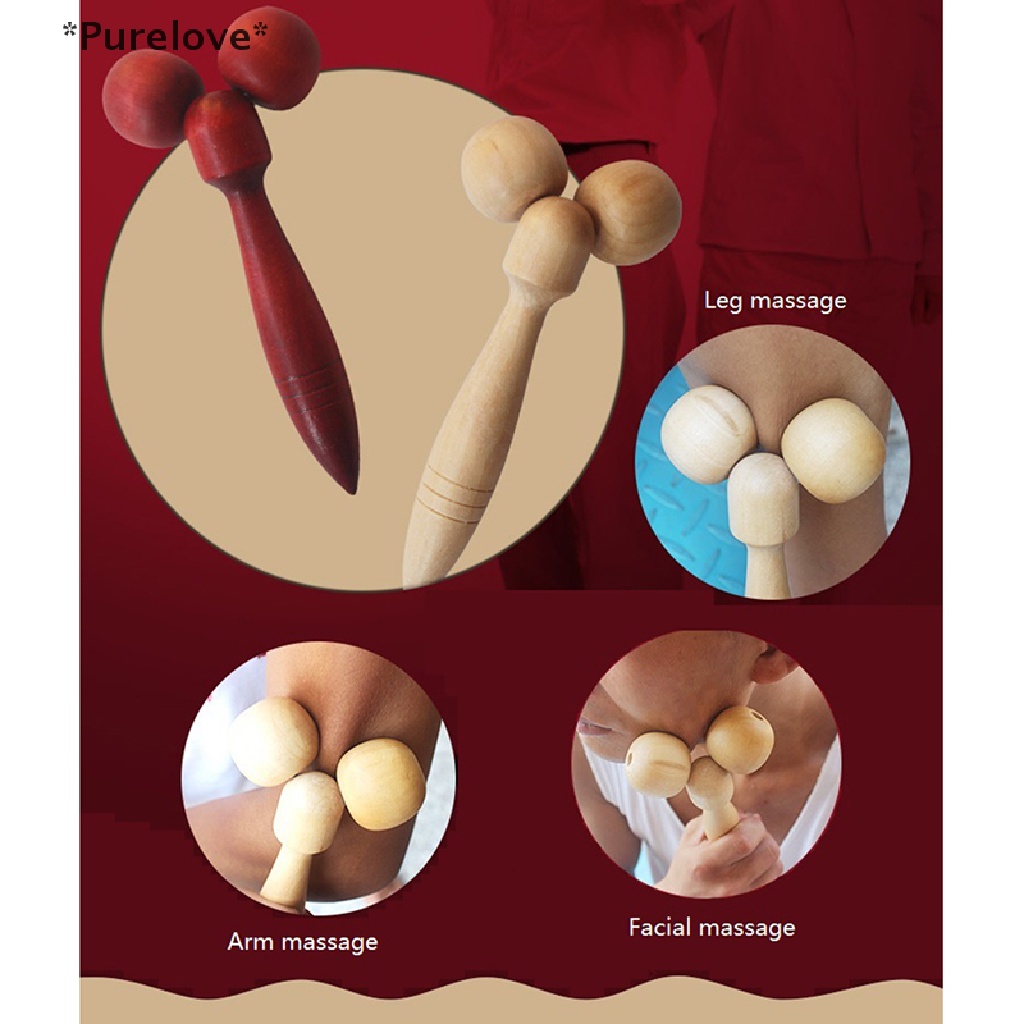 Cây Lăn Massage Cơ Thể Bằng Gỗ Màu Sắc Ngẫu Nhiên