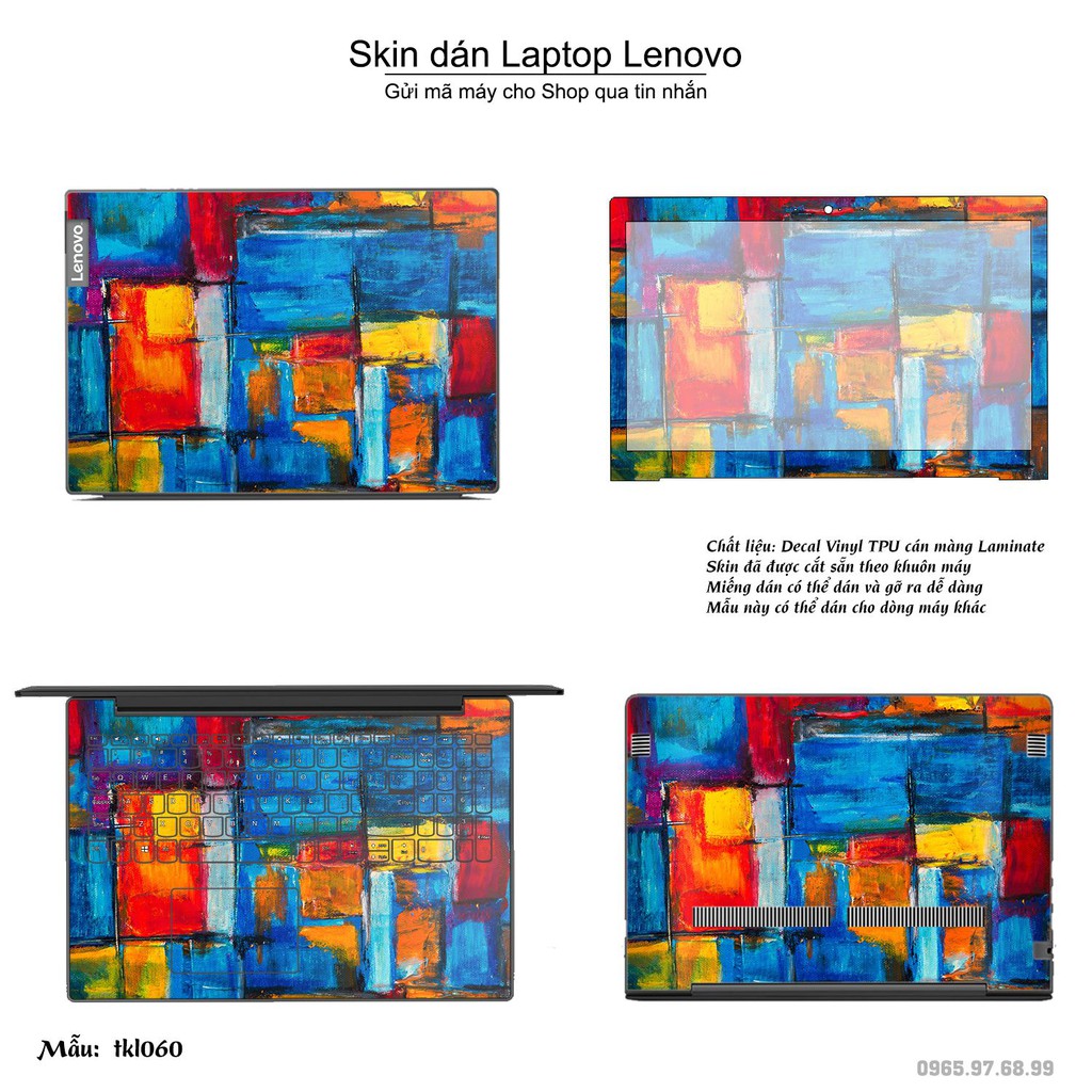 Skin dán Laptop Lenovo in hình thiết kế _nhiều mẫu 7 (inbox mã máy cho Shop)