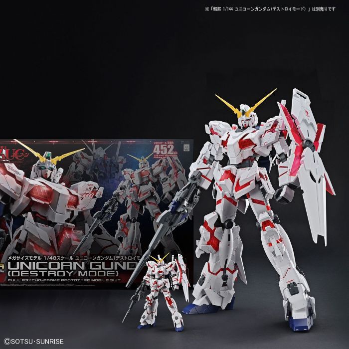 Mô Hình Lắp Ráp Gundam 1/48 Megasize Unicorn (Destroy Mode)