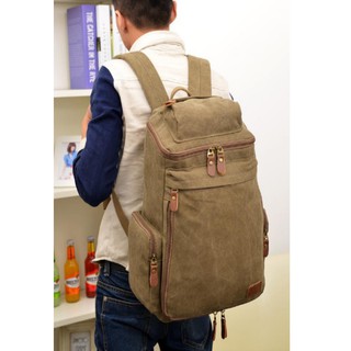 ❤️FREESHIP❤️🚛 Ba lô canvas phối da nam Đồ Da Thành Long TLG 205876